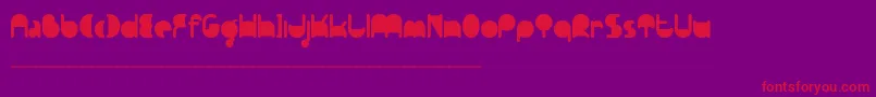 Шрифт Ftpedantdemo – красные шрифты на фиолетовом фоне