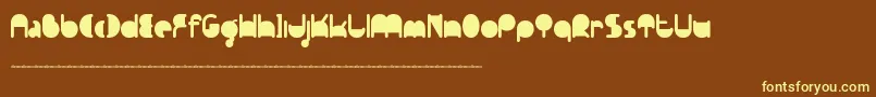 Ftpedantdemo Font – Yellow Fonts on Brown Background