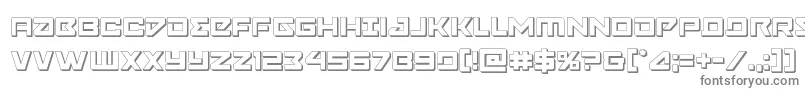 Шрифт Navycadet3D – серые шрифты