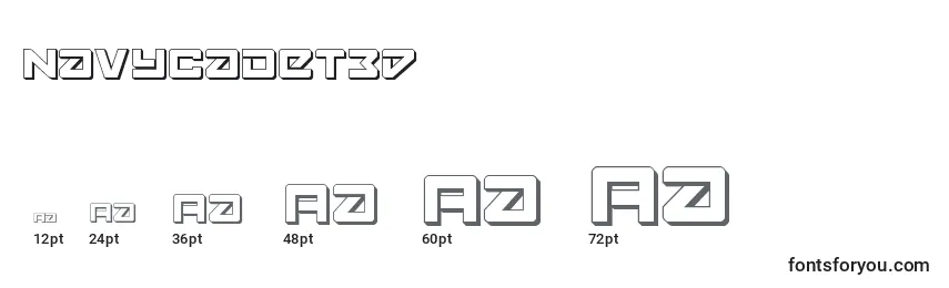 Navycadet3D Font Sizes