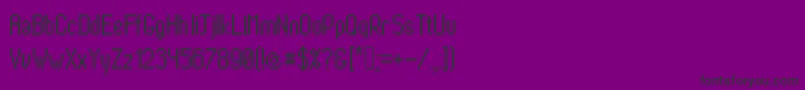 Pixtall Font – Black Fonts on Purple Background