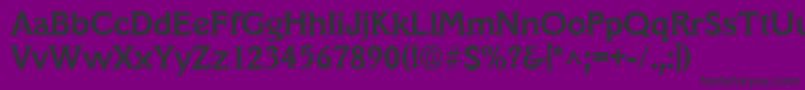 フォントVeracruzBold – 紫の背景に黒い文字
