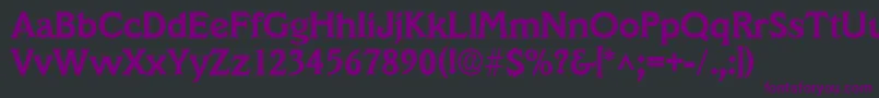 VeracruzBold Font – Purple Fonts on Black Background