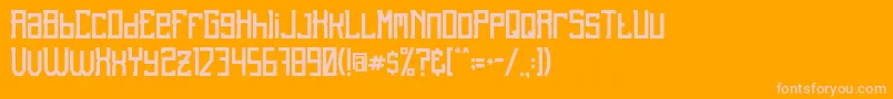 fuente Unreal – Fuentes Rosadas Sobre Fondo Naranja