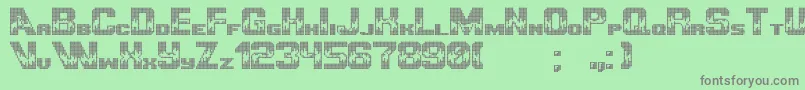 UltimategameplayerPixel Font – Gray Fonts on Green Background