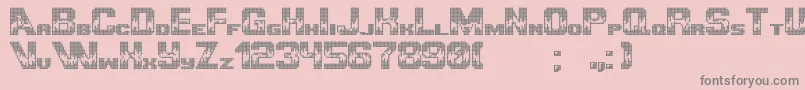 UltimategameplayerPixel Font – Gray Fonts on Pink Background