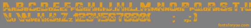 UltimategameplayerPixel Font – Orange Fonts on Gray Background