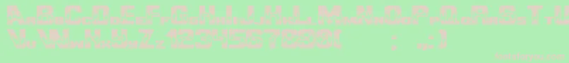 Fonte UltimategameplayerPixel – fontes rosa em um fundo verde