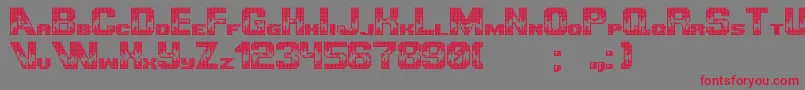 Police UltimategameplayerPixel – polices rouges sur fond gris