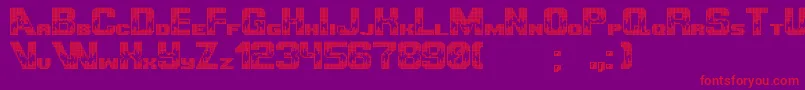 UltimategameplayerPixel Font – Red Fonts on Purple Background