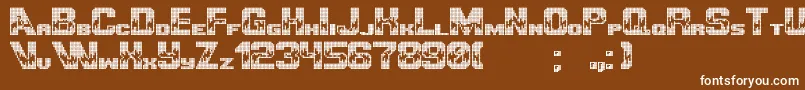 UltimategameplayerPixel Font – White Fonts on Brown Background