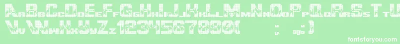 UltimategameplayerPixel Font – White Fonts on Green Background