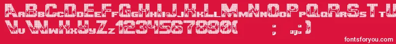 UltimategameplayerPixel Font – White Fonts on Red Background