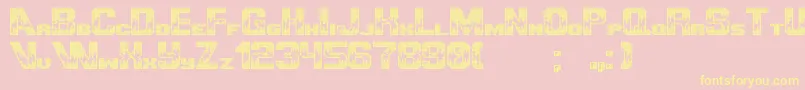 UltimategameplayerPixel Font – Yellow Fonts on Pink Background