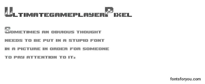 Review of the UltimategameplayerPixel Font