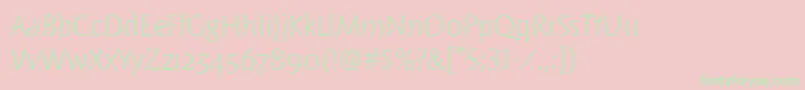 WoodlandltitcTt Font – Green Fonts on Pink Background