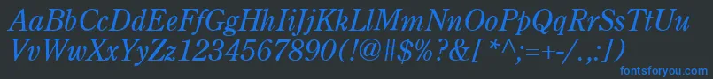 More about AgcenturionItalic Font AgcenturionItalic Font – Blue Fonts on Black Background