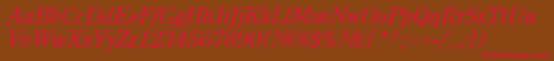 Шрифт AgcenturionItalic – красные шрифты на коричневом фоне
