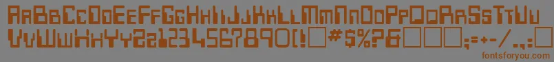 Desoto Font – Brown Fonts on Gray Background