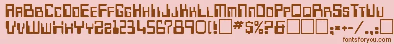 Desoto Font – Brown Fonts on Pink Background