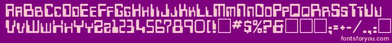 Desoto Font – Pink Fonts on Purple Background