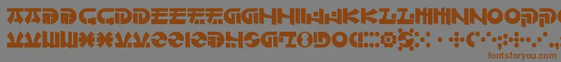 OfMaidsAndMen Font – Brown Fonts on Gray Background