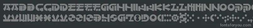 OfMaidsAndMen Font – Gray Fonts on Black Background