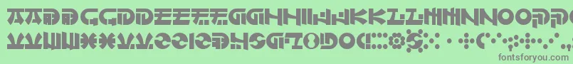 OfMaidsAndMen Font – Gray Fonts on Green Background