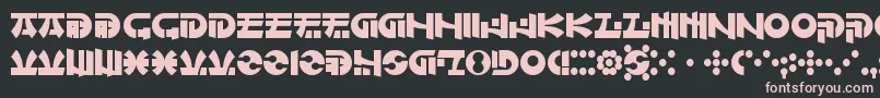 OfMaidsAndMen Font – Pink Fonts on Black Background