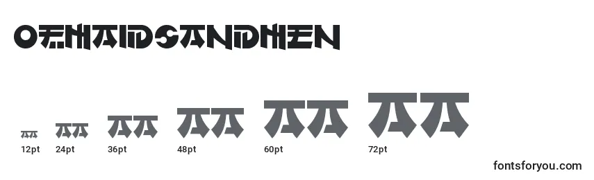OfMaidsAndMen Font Sizes