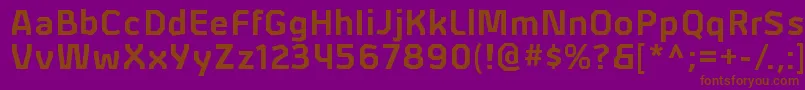 AlphiirgBold Font – Brown Fonts on Purple Background