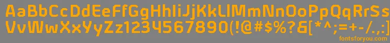 AlphiirgBold Font – Orange Fonts on Gray Background