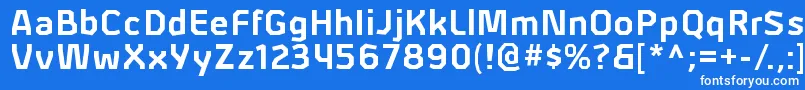 fuente AlphiirgBold – Fuentes Blancas Sobre Fondo Azul
