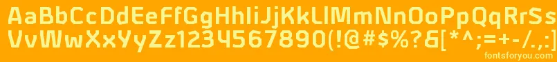 En savoir plus sur la police AlphiirgBold Police AlphiirgBold – polices jaunes sur fond orange