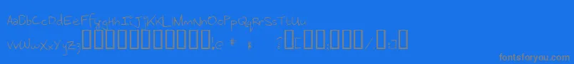 MenrathAntiqua-Schriftart – Graue Schriften auf blauem Hintergrund