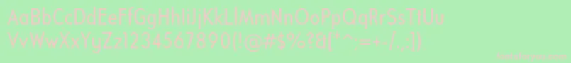 UniversalisadfstdCond Font – Pink Fonts on Green Background