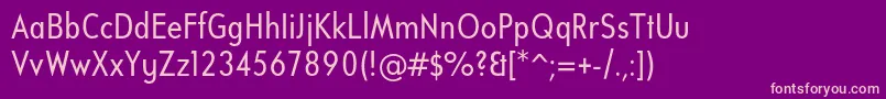 Шрифт UniversalisadfstdCond – розовые шрифты на фиолетовом фоне