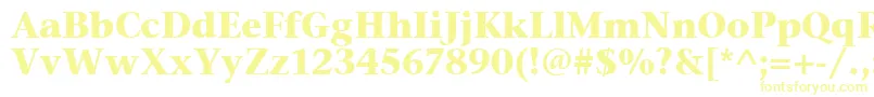 StoneSerifItcTtBold-fontti – keltaiset fontit