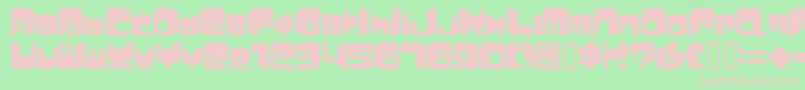 Comicker Font – Pink Fonts on Green Background