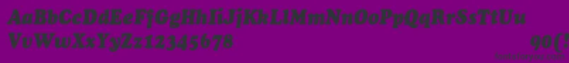 ChaceycndHeavyItalic Font – Black Fonts on Purple Background