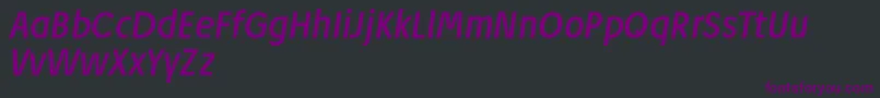 fuente JosefReducedRegularitalic – Fuentes Moradas Sobre Fondo Negro
