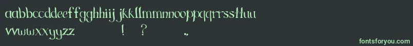 GreengrassRegular Font – Green Fonts on Black Background