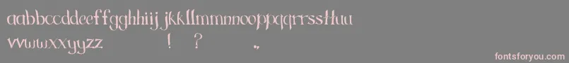 GreengrassRegular Font – Pink Fonts on Gray Background