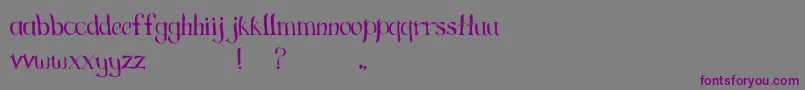 Police GreengrassRegular – polices violettes sur fond gris