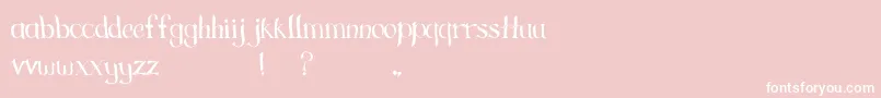 GreengrassRegular Font – White Fonts on Pink Background