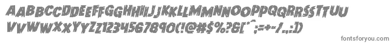 Doktermonstrostagital Font – Gray Fonts on White Background