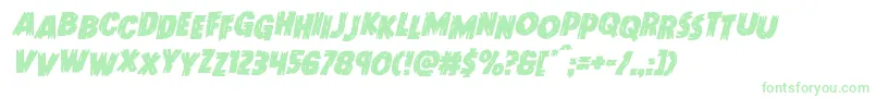 Doktermonstrostagital Font – Green Fonts on White Background