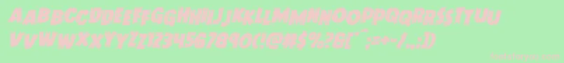 Doktermonstrostagital Font – Pink Fonts on Green Background