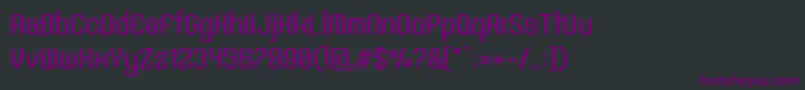 Шрифт SntAnouvongBoldRegular – фиолетовые шрифты на чёрном фоне