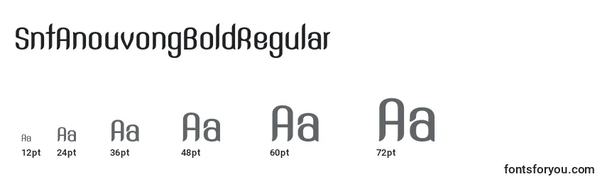 Размеры шрифта SntAnouvongBoldRegular